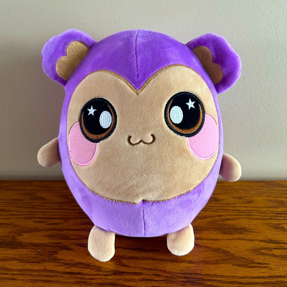 Squeezamals Purple Monkey 8” Grape Scented Plush